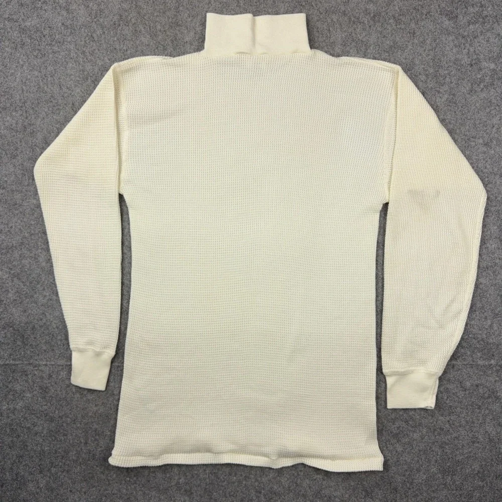 VTG CWU-44/P Undershirt Large Cream Aramid Flyer Anti Exposure Waffle Turtleneck